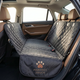 Pawfect Touch Car Seat Hammock — installed detail showing quilted material and straps