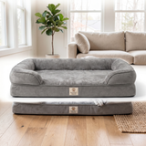 Pawfect Orthopedic Memory Foam Bed — white background studio photo, side
