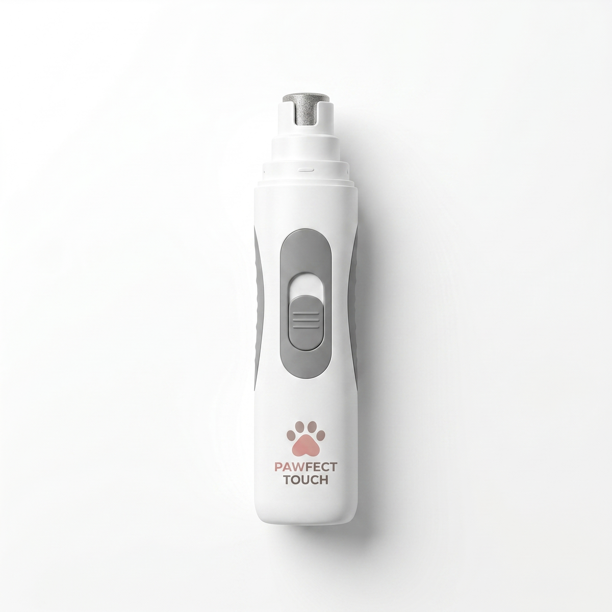 Pawfect Whisper-Quiet Nail Grinder — white background studio photo, top view