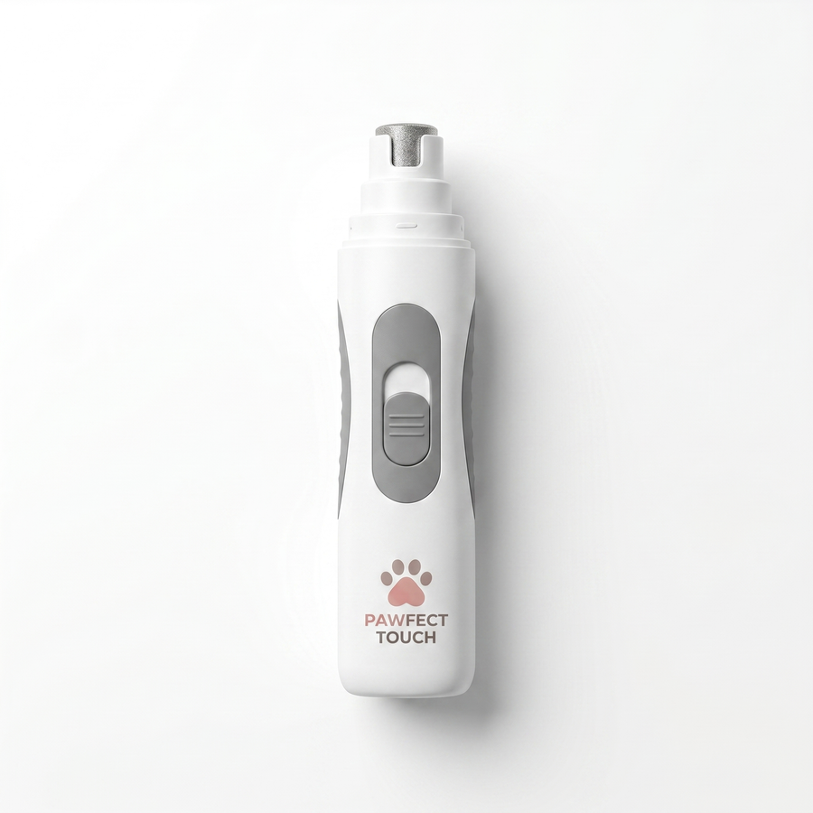 Pawfect Whisper-Quiet Nail Grinder — white background studio photo, top view