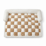 Plush Thickened Warm Pet Bed — white background studio photo, top