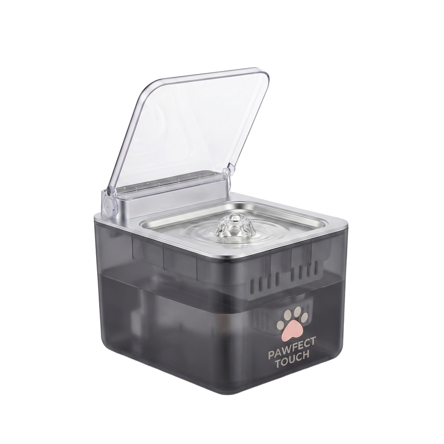 Pawfect Cat Water Fountain — clean white background, front