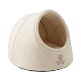 Pawfect Calming Cave Bed — clean white background, front