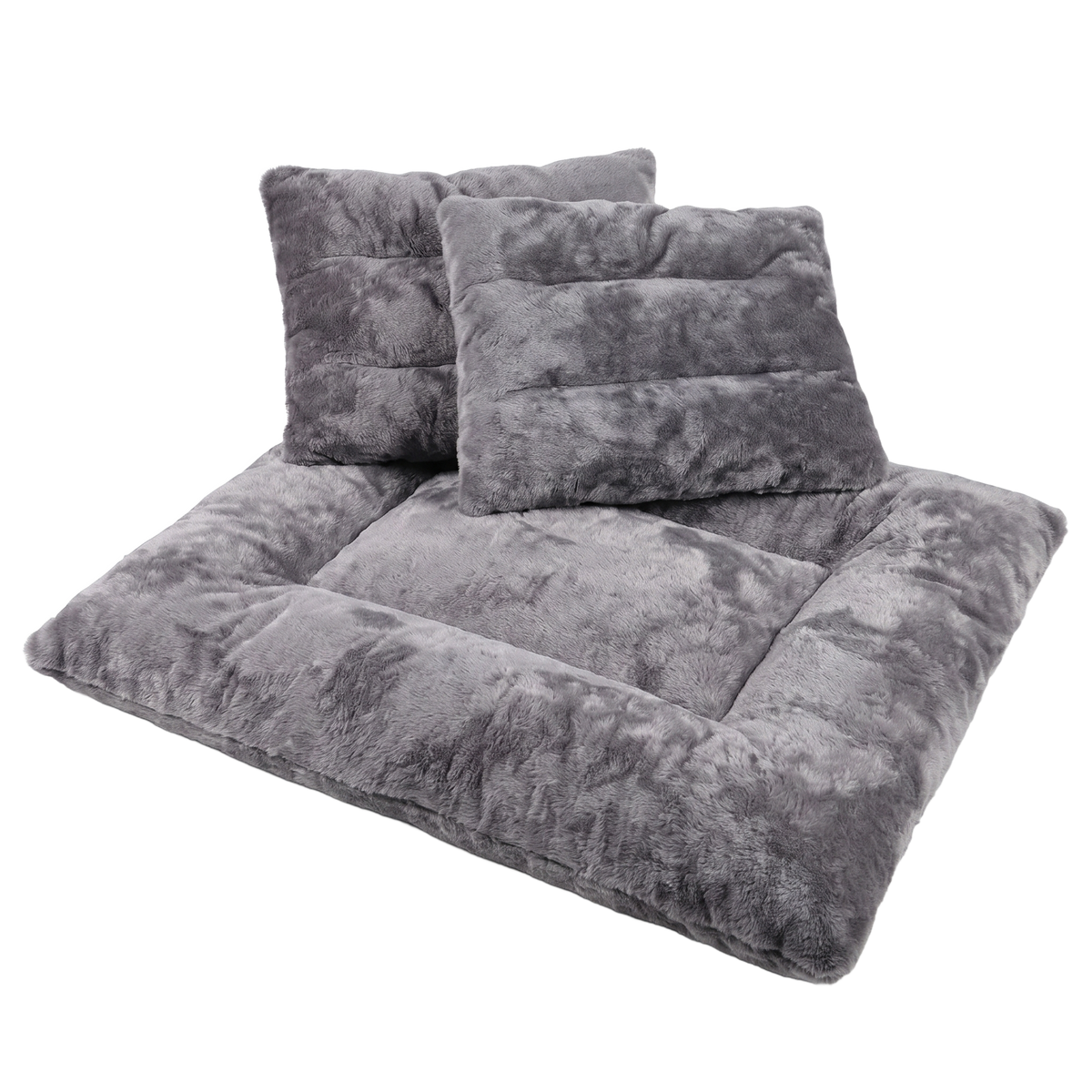 Plush Pet Bed — clean white background, front