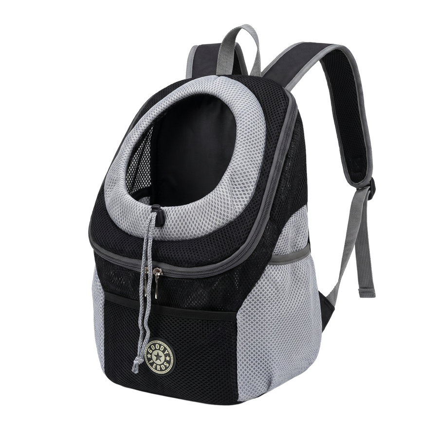 Pet Mesh Shoulder Carrier Bag — clean white background, front